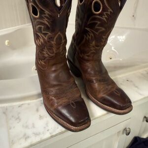 Laredo Men's Classic Brown Leather Western Boots